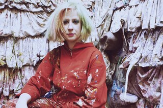 Julie Verhoeven in her studio