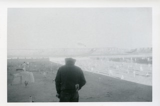 Untitled (cowboy in cemetery)