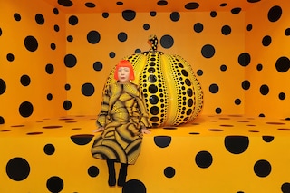 Kusama with Pumpkin, 2010
