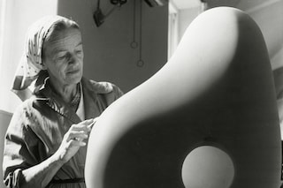 Barbara Hepworth at Trewyn Studio, 1961, Photograp