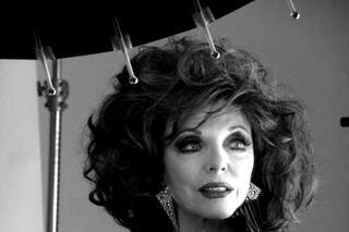 Joan Collins behind the scenes