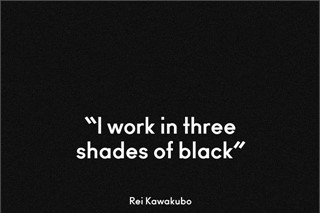 Rei Kawakubo on black