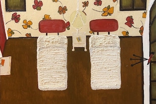 1. Bee sting naps, oil on panel, 24x30cm, 2021