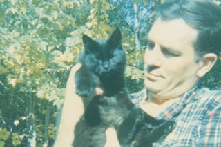 Jack Kerouac and cat