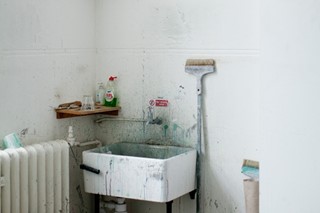 Michael Raedecker&#39;s studio