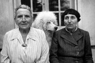 Gertrude Stein, Basket and Alice B. Toklas in LIFE Magazine,