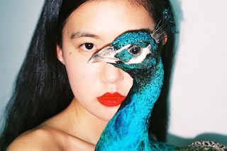 Ren Hang photography peacock naked nature China