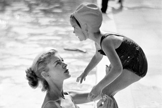 Lauren Bacall and Leslie Bogart
