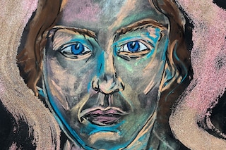 Self-portrait and portrait of Tammy by Christopher Kane