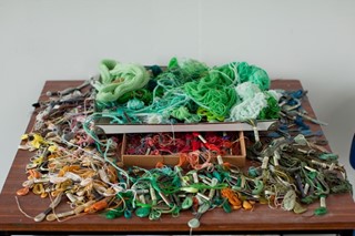 Michael Raedecker&#39;s studio