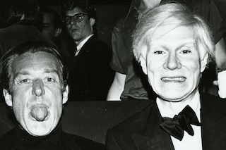 Halston and Andy Warhol, 1979