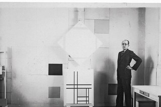 Mondrian in his Paris Studio
