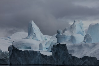 Icebergs from Sermeq Kujalleq Glacer