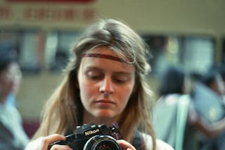 Corinne Day portrait by Mark Szaszy, Japan 1987