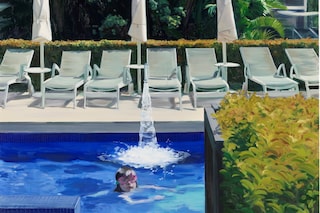 JPG_Swimming Practise, 2026_Oil on linen_240 x 180