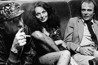 DVF and hair stylist Ara Gallant (left) at Studio 54