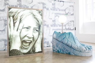 Little Drum, 2016, Resin, metal, glass, light bulb