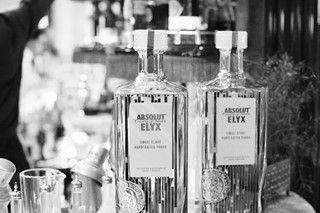 Absolut Elyx on the bar
