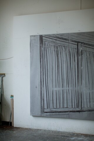 Michael Raedecker&#39;s studio