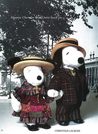 Snoopy dressed by Christian Lacroix
