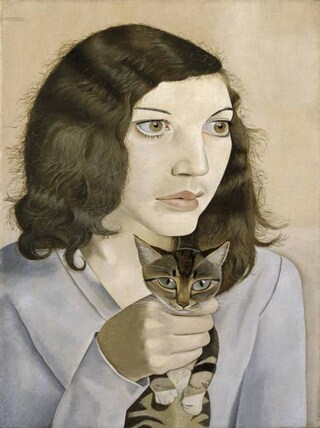 Lucian Freud, Girl with a Kitten, 1947