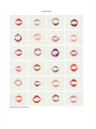 Joyce Wall's lipstick blots