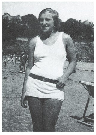 Marie-Therese on Beach 1928