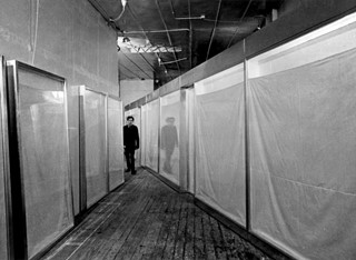 In Christo's studio, 1966 -
