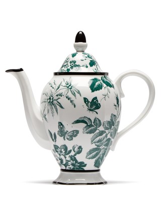 Herbarium porcelain coffee pot