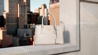 Prada Galleria Medium Leather Bag White