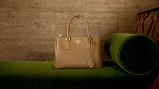  Prada Galleria Medium Leather Bag Caramel