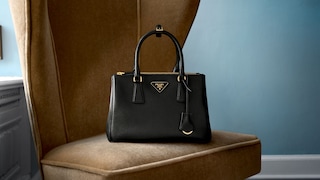 Prada Galleria Medium Leather Bag Black