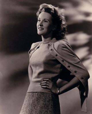 Anne Crawford in a Pringle Twin Set