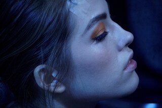 Model backstage at Christian Dior