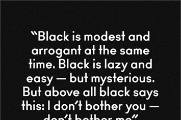15 Fashion Quotes On The Color Black And Its Impact On Fashion – StyleCaster