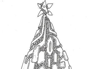 Sketch for Gary Card&#39;s Electric Tree