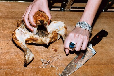 HELMUT NEWTON Chicken, French Vogue, Paris, 1994 (