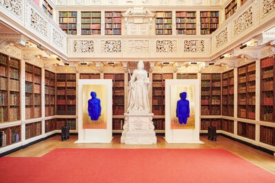 Installation view, Blenheim Palace,Yves Klein, Rel