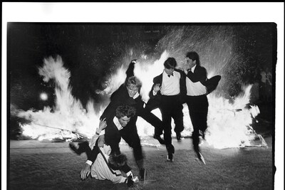 01_Burning boat, Oriel, Oxford, 1984 