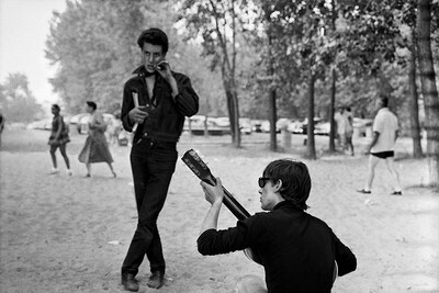 Dancing in the Sand, Ohio, 1958, photo credit Larr