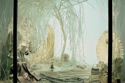 Fantastic Miniature Worlds Bursting with Color for Hermes' Window
