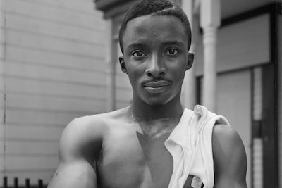 Dawoud Bey. ‘A Shirtless Young Man’, Brooklyn, NY 1988, from