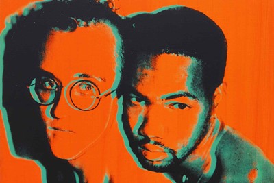 10330, Andy Warhol, Portrait of Keith Haring and J