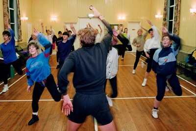 low Fitness class_Chew Stoke by Martin Parr