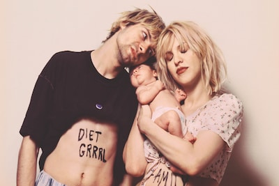 Kurt Cobain, Courtney Love and Frances Bean Guzman Family
