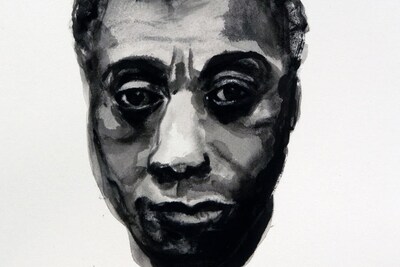 Marlene Dumas, James Baldwin (from the series Great Men), 2