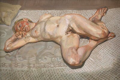 Freud, Lucian_Blonde Girl on a Bed_1987_III