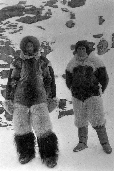 Peter Freuchen with fellow explorer Knud Rasmussen