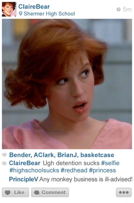 Claire in The Breakfast Club