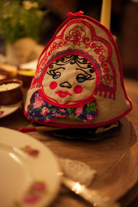 A Russian tea cosy